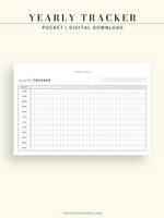 Y107 | Yearly Tracker, Habit Tracking Template