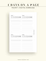D116 | 4 Days on a Page, Daily Journal & Planner