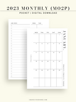 M114_2023 | 2023 Monthly Planner Printable Template (MO2P)