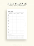 N121-4 | Meal Prep Plan Template, Groceries Shopping List