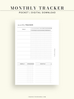 T130 | Monthly, Weekly, Daily Tracker