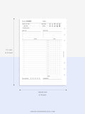 D108 | Daily Study Planner Inserts Printable Template