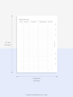 N113 | Personal Information & Medical Log Template