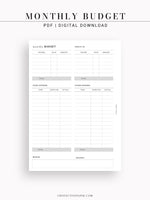 T106 | Monthly Budget Financial Planner