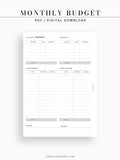 T106 | Monthly Budget Financial Planner