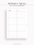 T108 | Weekly Meal Planner & Grocery Shopping List