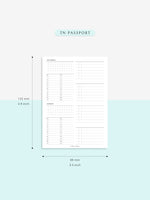 W117 | WO4P, Weekly 24-hour Schedule, To-do List Planner Template