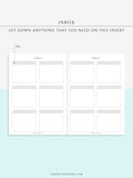 N108 | Inbox for Brain Dump and Functional Planning Pages
