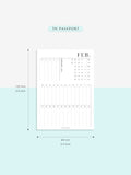 M113_H_2023 | 2023 Monthly Planner Printable (MO1P_Horizontal)