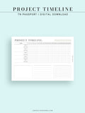 M115 | Monthly Project Timeline Template, Business Planner