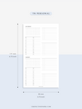 W117 | WO4P, Weekly 24-hour Schedule, To-do List Planner Template