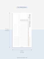 M115 | Monthly Project Timeline Template, Business Planner