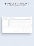 M115 | Monthly Project Timeline Template, Business Planner