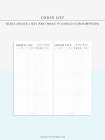 N125 | Order List, Online Shopping Tracker, Purchase History, Spending Log