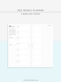 W108_01GX_WO2P_2023 | 2023 Dated Weekly Planner Inserts Printable Template