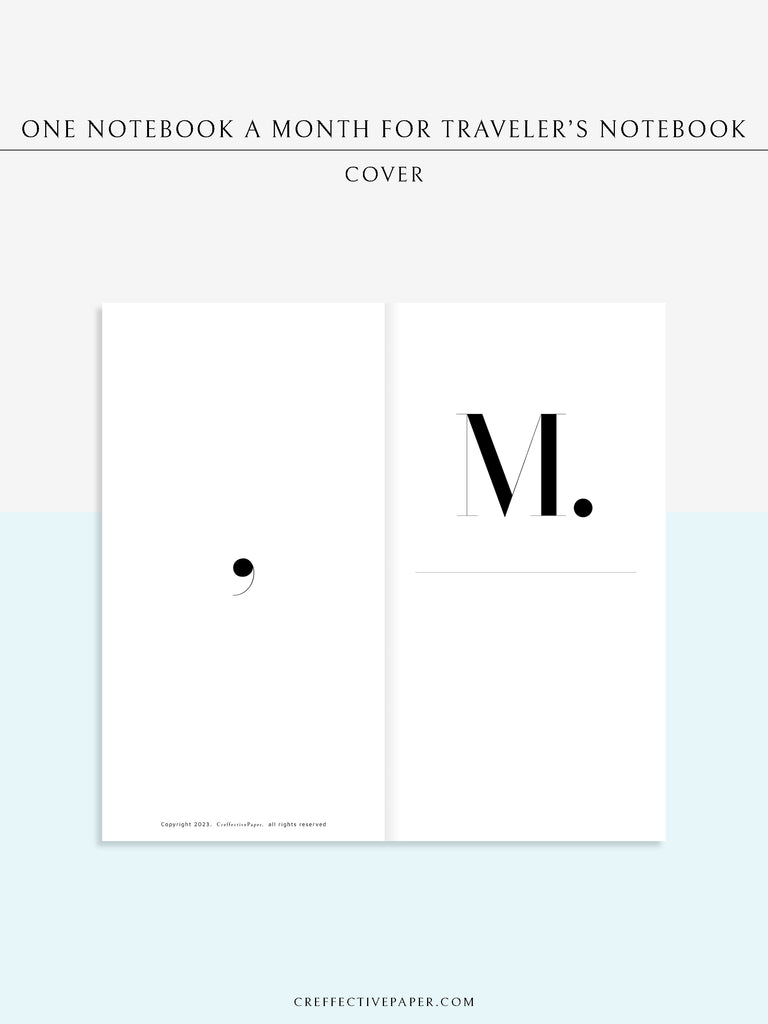D120 | One Notebook A Month for Traveler's Notebook – CreffectivePaper
