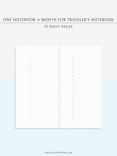 One Notebook A Month for Traveler's Notebook – CreffectivePaper