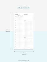 D111_DO1P | Day on a Page, Daily Planner Inserts Template