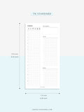 D111_DO1P | Day on a Page, Daily Planner Inserts Template