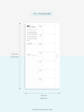 W108_01GX_WO2P_2023 | 2023 Dated Weekly Planner Inserts Printable Template
