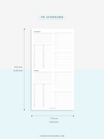 W117 | WO4P, Weekly 24-hour Schedule, To-do List Planner Template