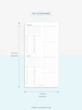 W117 | WO4P, Weekly 24-hour Schedule, To-do List Planner Template