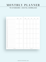 M120 | Basic Monthly Planner, MO2P