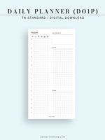 D111_DO1P | Day on a Page, Daily Planner Inserts Template