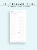 D111_DO1P | Day on a Page, Daily Planner Inserts Template