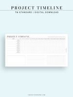 M115 | Monthly Project Timeline Template, Business Planner