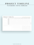 M115 | Monthly Project Timeline Template, Business Planner