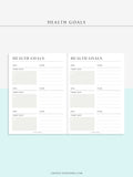 N121-2 | Health Goals Setting Planner, Wellness Journal