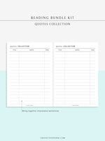 B102 | Book Review & Reading Journal Bundle Printable