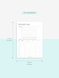 N121-1 | Weight Loss Log, Diet Organizer Template