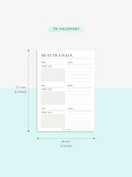 N121-2 | Health Goals Setting Planner, Wellness Journal
