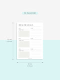 N121-2 | Health Goals Setting Planner, Wellness Journal