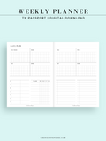 W121 | Weekly Planner, WO2P