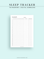 T132 | Monthly Sleep Tracker