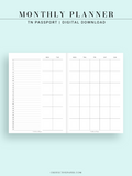 M120 | Basic Monthly Planner, MO2P