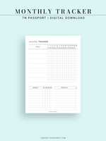 T130 | Monthly, Weekly, Daily Tracker