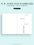 DA122 | Editable Daily & Weekly & Monthly Routine Dashboard