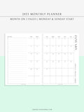 M114_2023 | 2023 Monthly Planner Printable Template (MO2P)