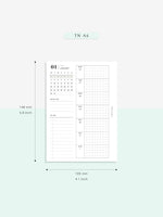 W108_01G_WO1P_2023 | 2023 Dated Weekly Planner Inserts Printable Template