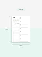W108_01GX_WO1P_2023 | 2023 Dated Weekly Planner Inserts Printable Template