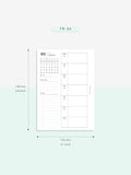W108_01GX_WO1P_2023 | 2023 Dated Weekly Planner Inserts Printable Template