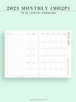 M114_2023 | 2023 Monthly Planner Printable Template (MO2P)