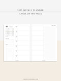 W108_01GX_WO2P_2023 | 2023 Dated Weekly Planner Inserts Printable Template