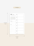 W108_01GX_WO1P_2023 | 2023 Dated Weekly Planner Inserts Printable Template