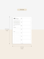 W108_01GX_WO2P_2023 | 2023 Dated Weekly Planner Inserts Printable Template