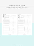 M113_V_2023 | 2023 Monthly Planner Printable (MO1P_Vertical)